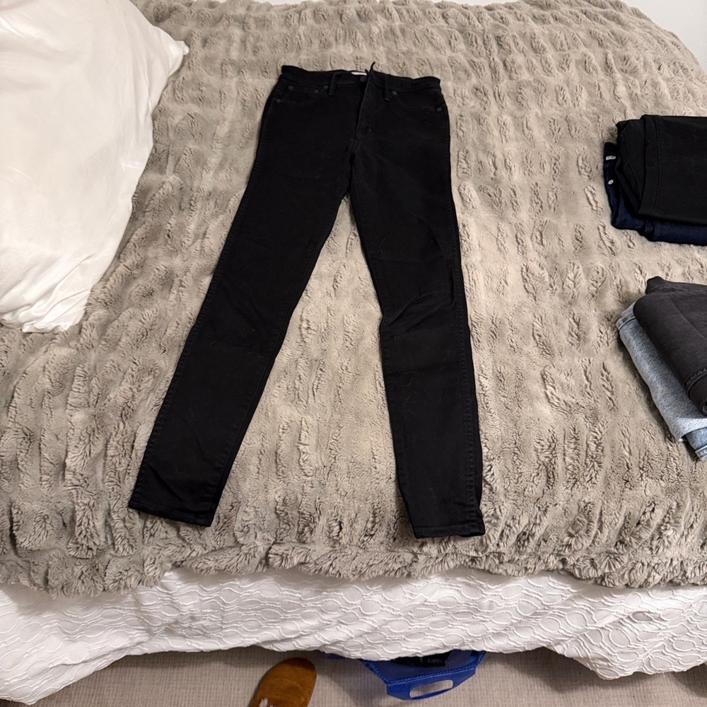 Madewell High-Rise Skinny Black Jeans